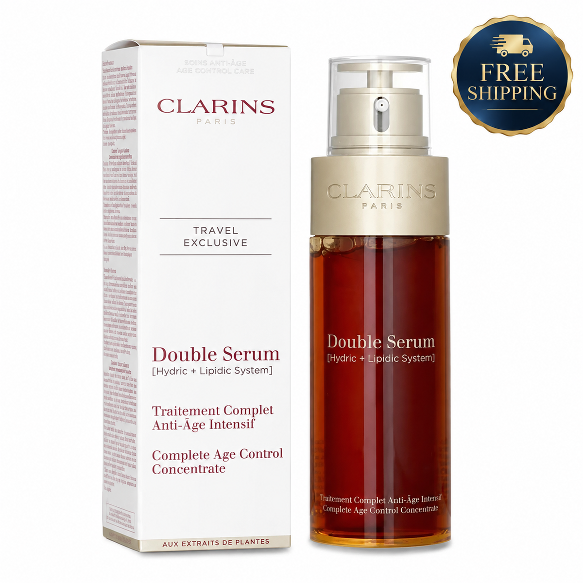 Clarins Double Serum Complete Age Control Concentrate Travel Exclusive 30ml