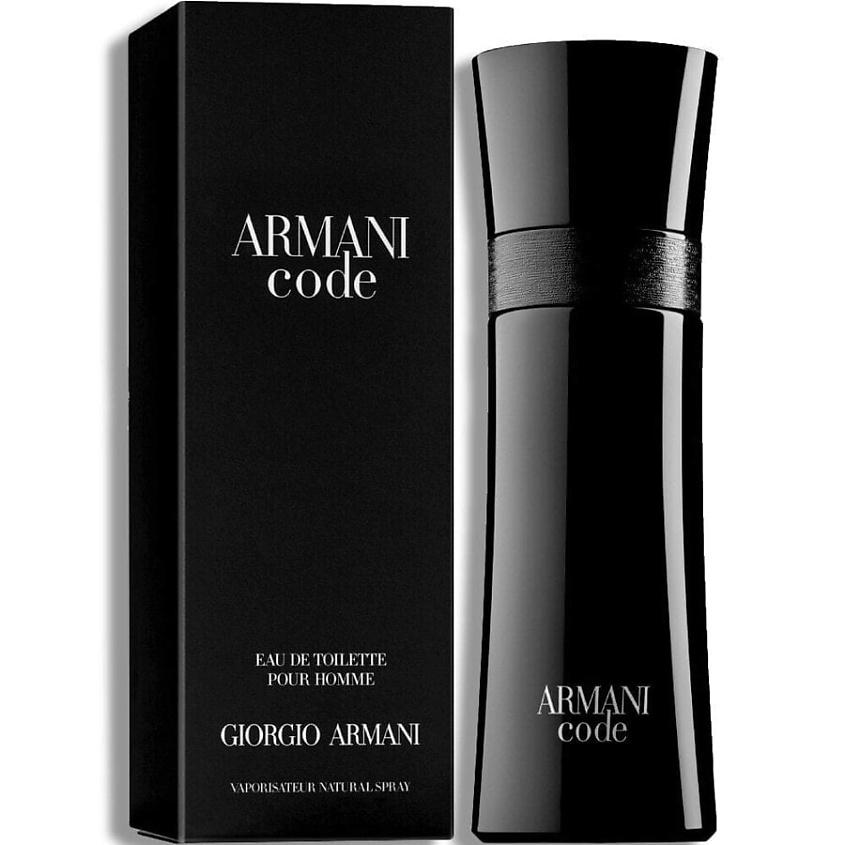 Giorgio Armani Code Eau de Toilette Pour Homme Men's Black Perfume Bottle and Original Box

