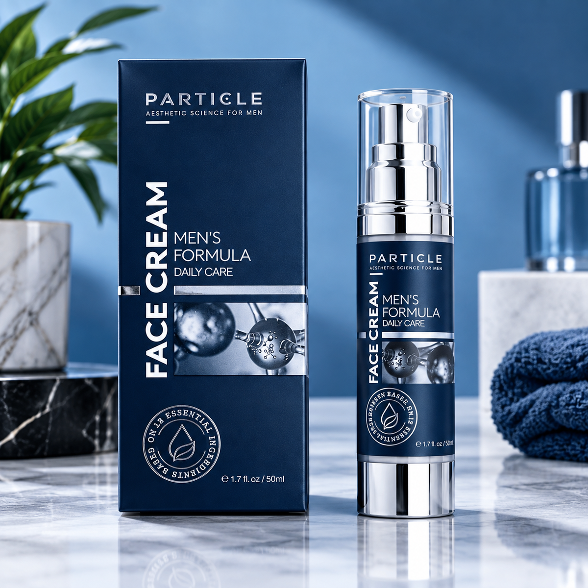 Particle Men’s Formula Daily Care Face Cream 50ml 1.7 fl oz with original box