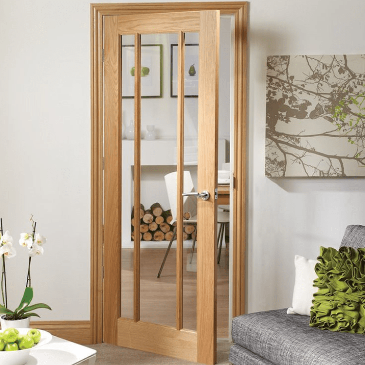 Internal Worcester | White Oak Glazed Internal Door