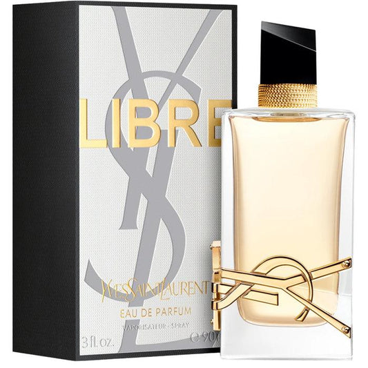 Yves Saint Laurent YSL Libre Eau de Parfum for Women with Luxury Gold Glass Perfume Bottle and Original Packaging