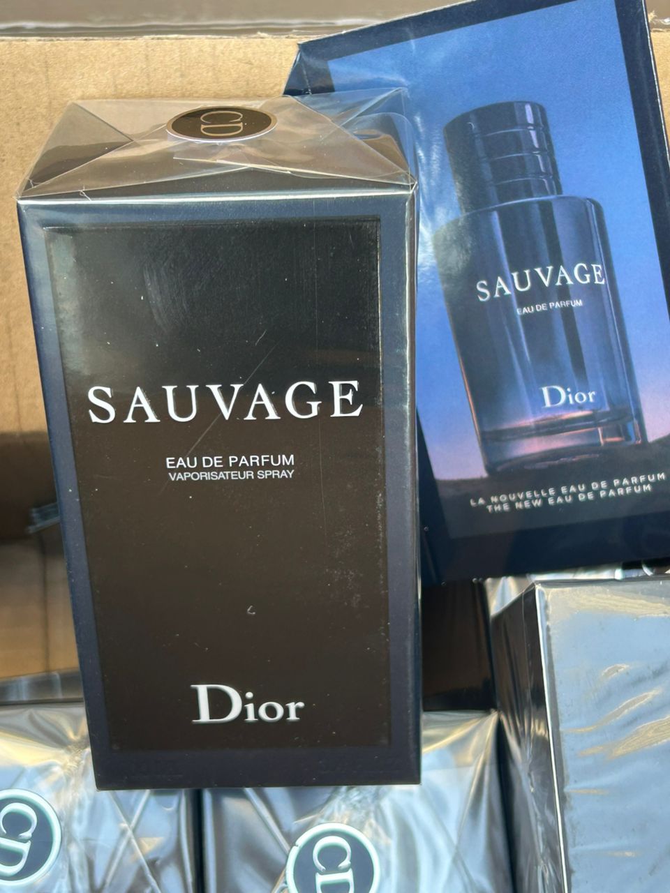 Dior Sauvage Eau de Parfum men's fragrance bottle and box