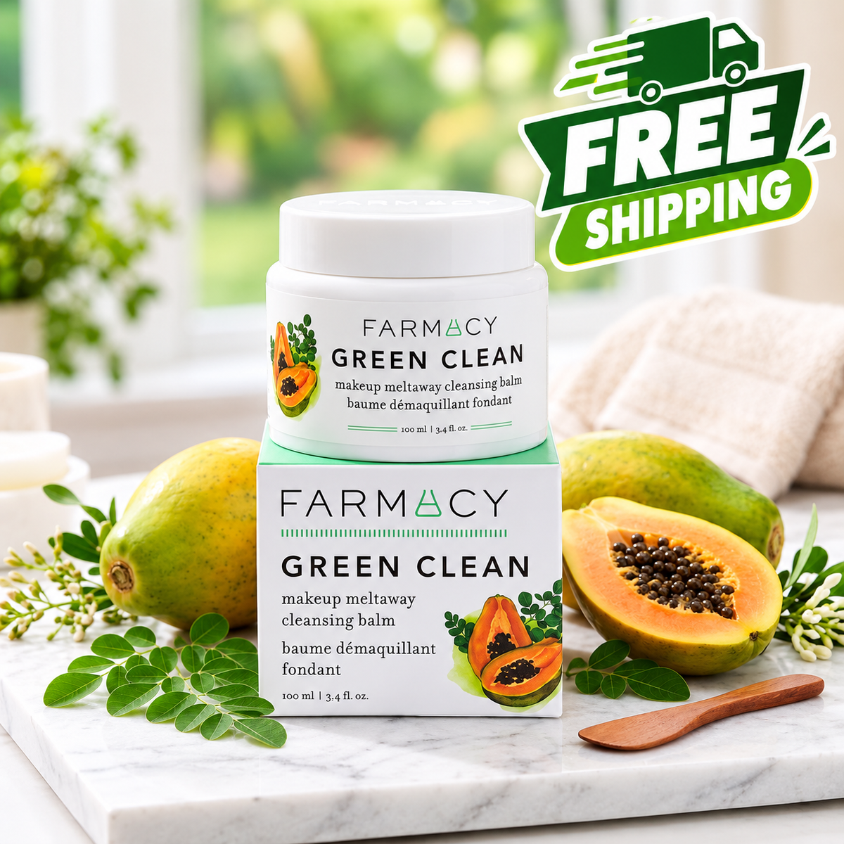 Farmacy Green Clean Makeup Meltaway Cleansing Balm 100ml / 3.4 fl oz