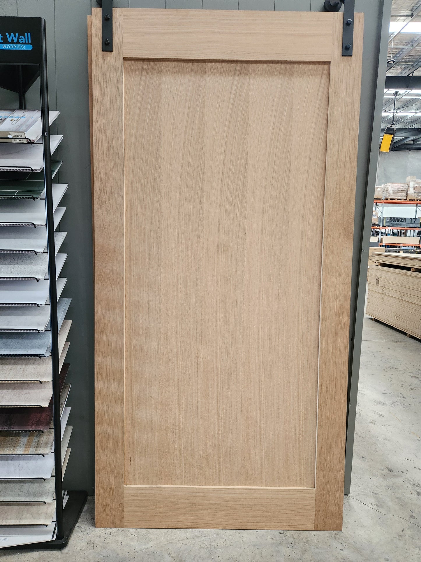 Internal Plain Barn Door + Hanging Set
