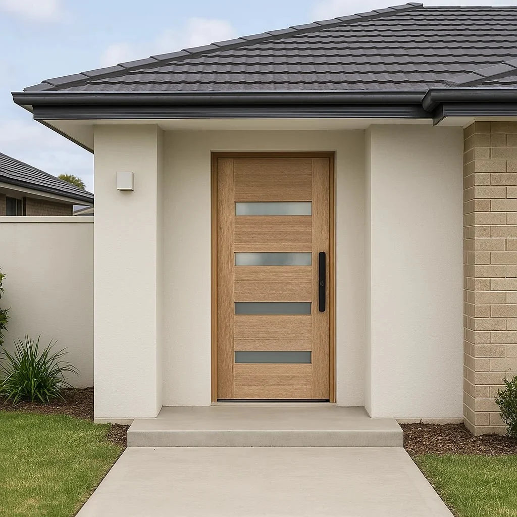Meranti 4 Lite Panel Front Door
