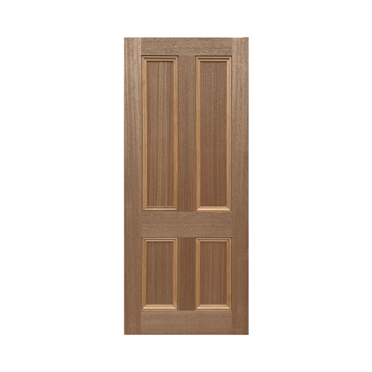 Meranti 4 Panel Front Timber Door